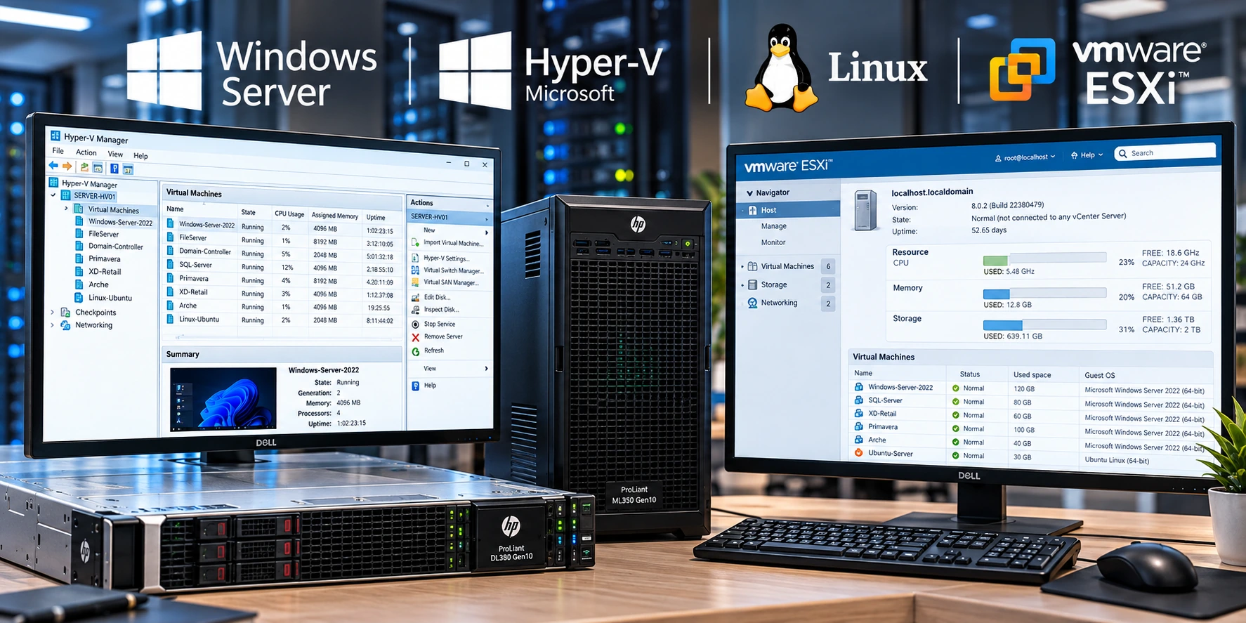 Image illustrative : Serveurs et infrastructure Microsoft